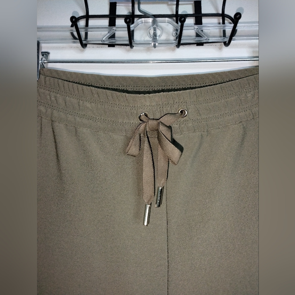 Joie (Sz XL) Olive Green Stretch Drawstring Waist Slip Pockets Pants (NEW-NWT) - Picture 3 of 10